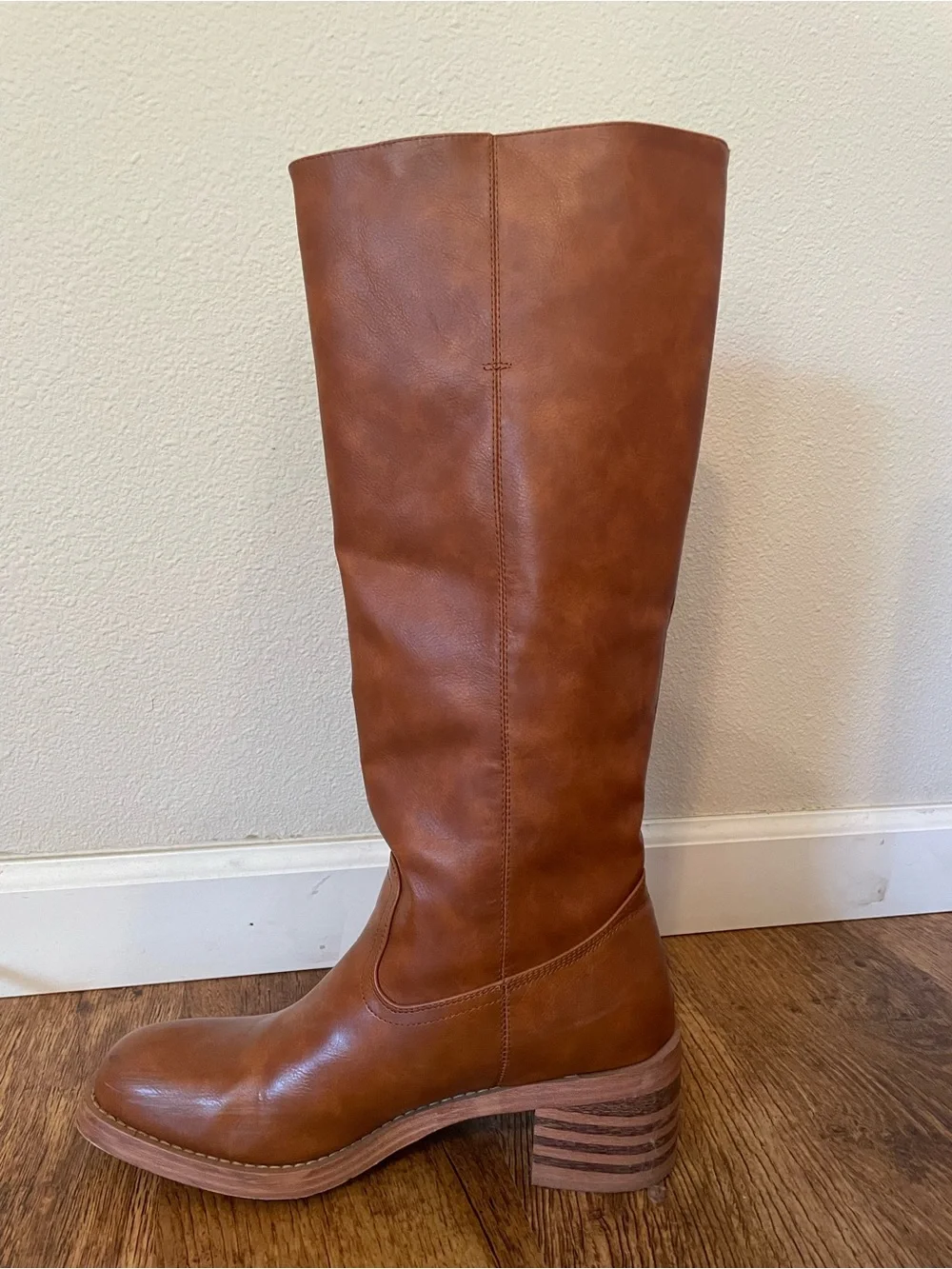 Amazon Women's Tall Cognac Knee Boots